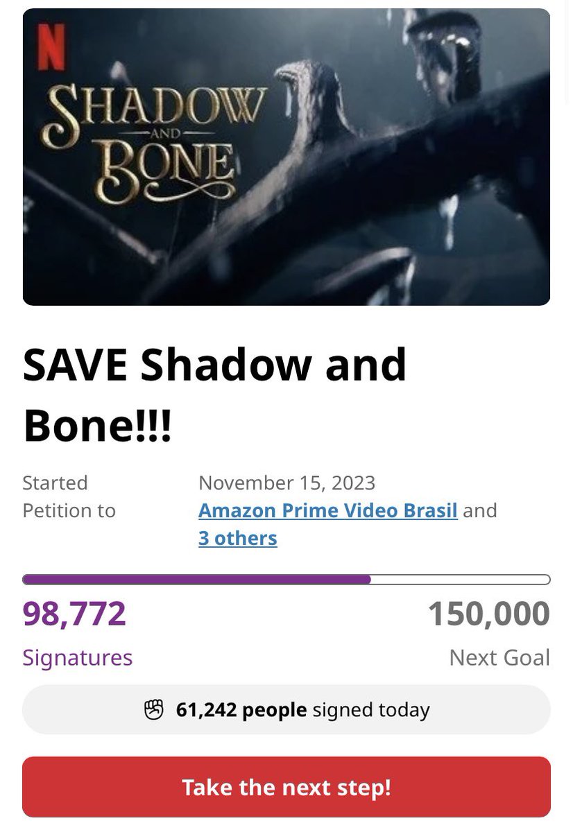 jazzzzzmen's tweet photo. RT!!! @netflix @StreamOnMax @HBO @DisneyPlus @hulu @amazon https://t.co/yFtmFaBJhb
 #SaveShadowAndBone #SaveSixOfCrowsSpinoff https://t.co/MFC8iSHun9