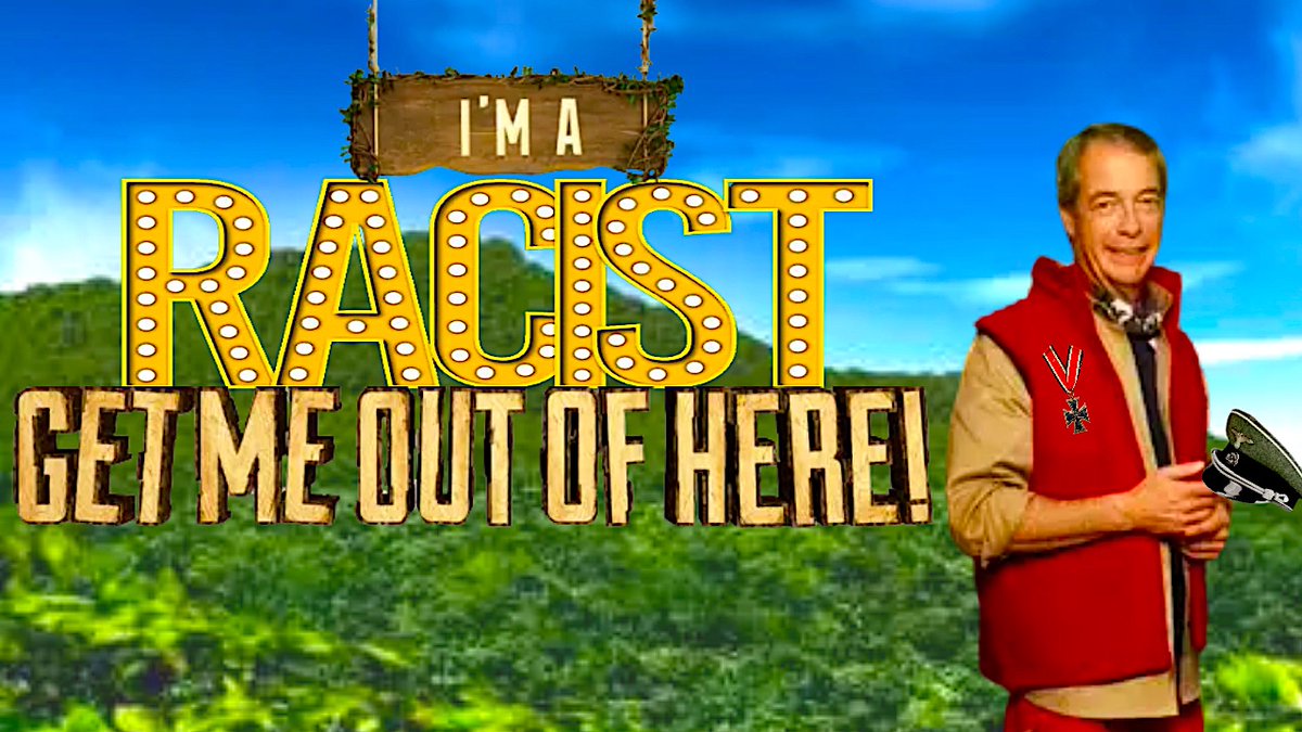 Good Morning #BoycottImACeleb kinda needs its own Nigel Farage Poster....you're welcome #ImACeleb
