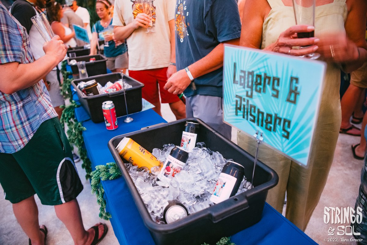 Scenes from our last #stringsandsol Beer Share event. Be sure to save some room in your suitcase for a can or two of your favorite local beer to share with your amigos down in Mexico. Salud! 🍻