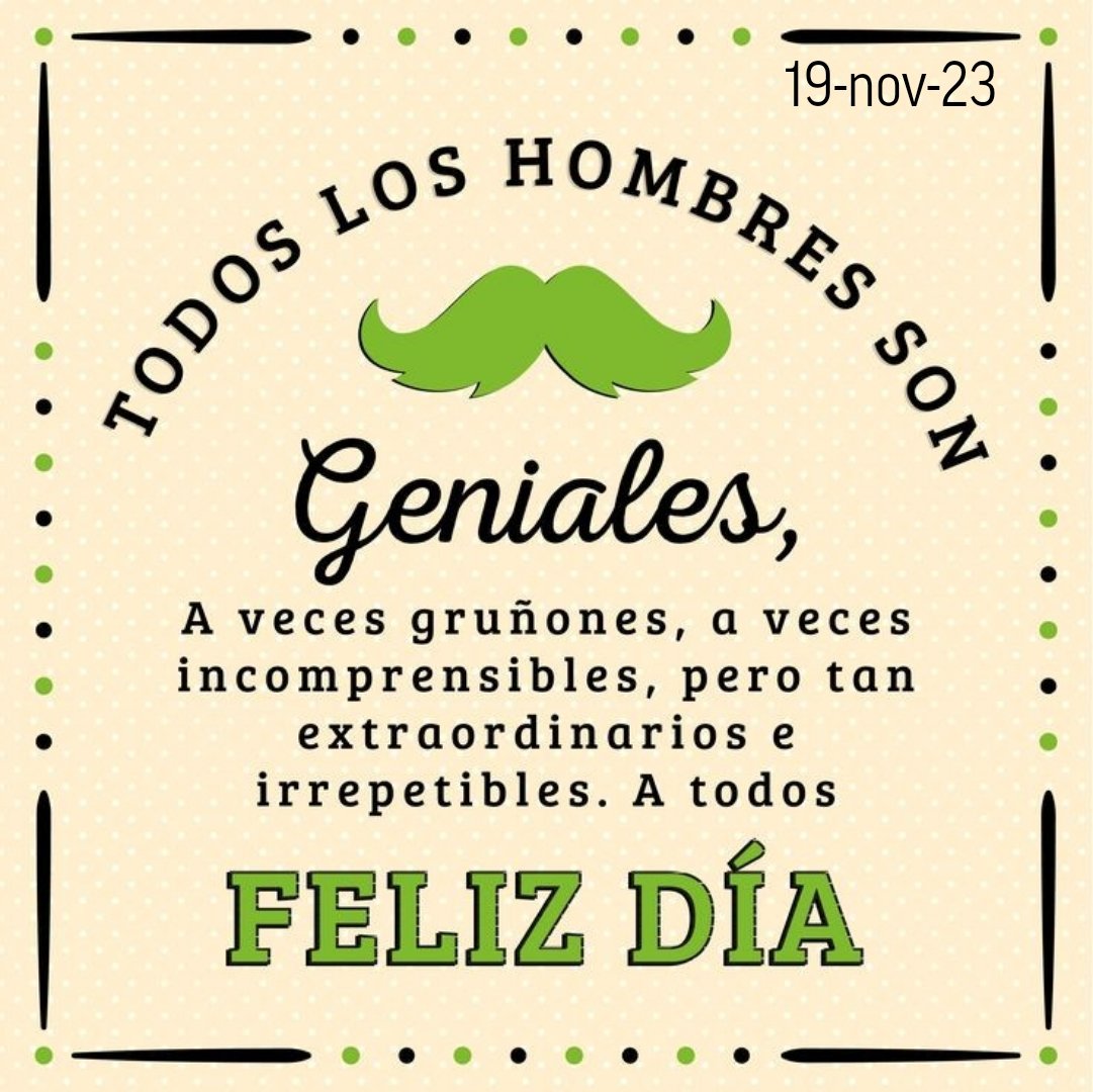 suloglez's tweet photo. #FelizDomingo #DiaInternacionaldelHombre https://t.co/JYtv1ukYGu