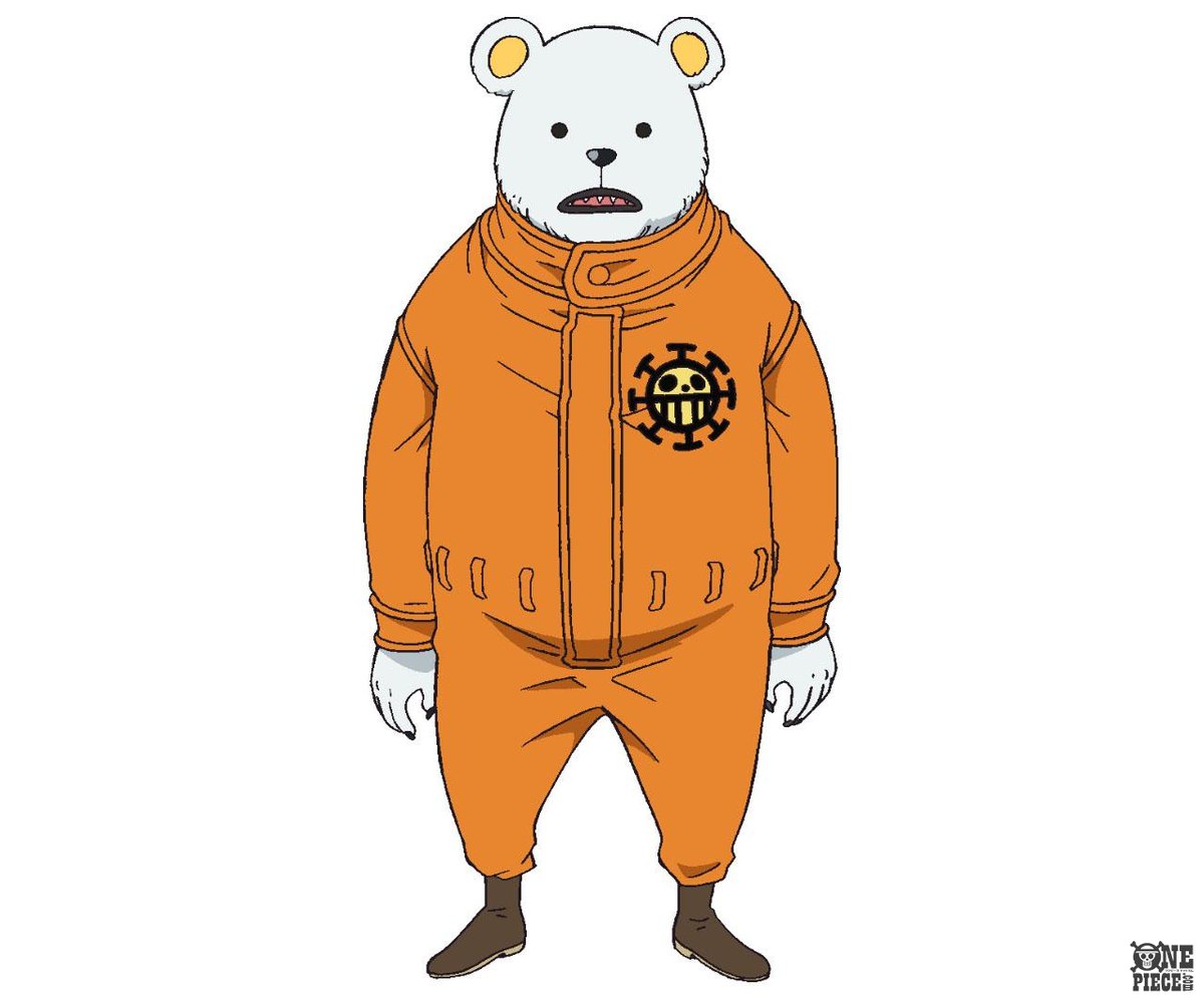 自転車に乗ったキャラクターのワンピース