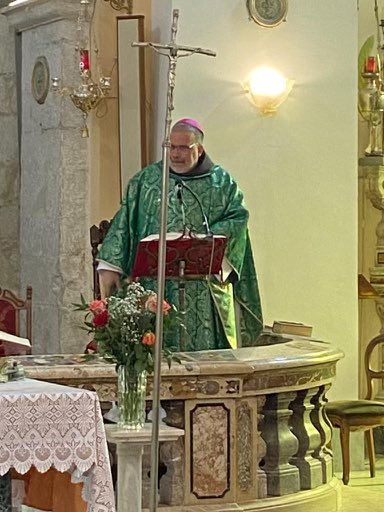 I had the great joy to celebrate Mass in my grandfather’s home parish in Montenero Valcocchiara.