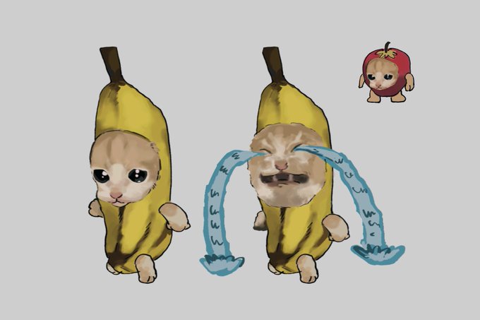 「banana standing」 illustration images(Latest)