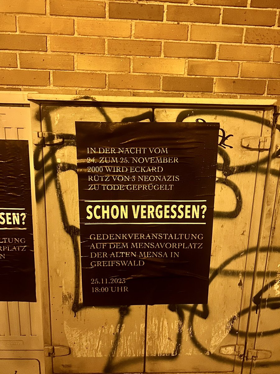 Schon vergessen?

25.11.2023|18:00 Uhr| Alte Mensa Greifswald