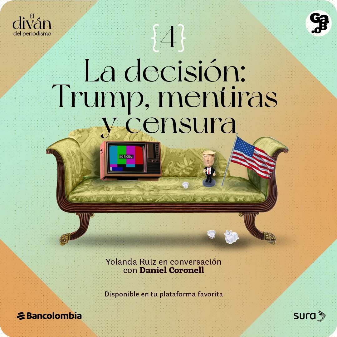 ¿Qué harías si tuvieras que elegir entre cortar una alocución o mantenerla al aire aún sabiendo que el presidente miente? 🤔

<a href="/DCoronell/">Daniel Coronell</a> y <a href="/YolandaRuizCe/">YolandaRuizCeballos</a> conversan en #ElDivánDelPeriodismo🎙 sobre esos dilemas éticos que deben resolverse en segundos.

👂🏽spoti.fi/46glca8