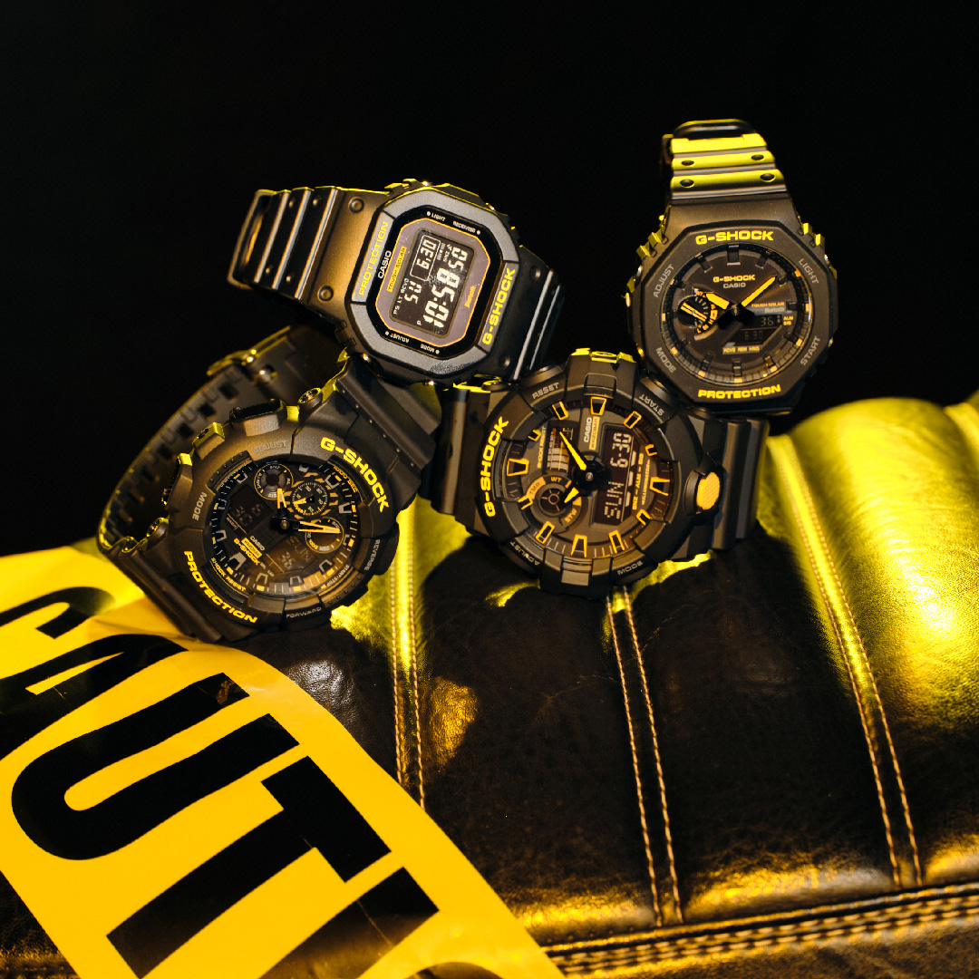 GShock_US's tweet photo. ⚠️ Proceed with caution, CAUTION YELLOW is too hot to handle.
⌚️: GWB5600CY-1, GAB2100CY-1A, GA100CY-1A, GA700CY-1A (CAUTION YELLOW)
#GSHOCK #gshockwatch #CAUTIONYELLOW https://t.co/f3DuSiCYYu