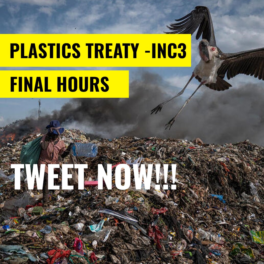 Only a handful of govts are blocking progress on the global #plasticstreaty but failure will belong to everyone. With just a few hours to go, we need @ShintaroIto205 @s_guilbeault @Teresaribera @State_E @SteffiLemke @BjellandEriksen @potus to speak up for tackling production!