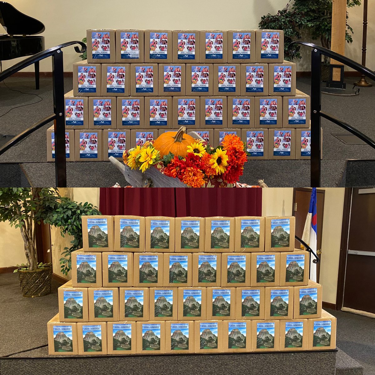 The last 10,000 Spanish John and Romans for the Yucatán in Mexico and 10,000 English John and Romans for local distribution finished this weekend by First Bible Baptist Church in Lancaster, NY.