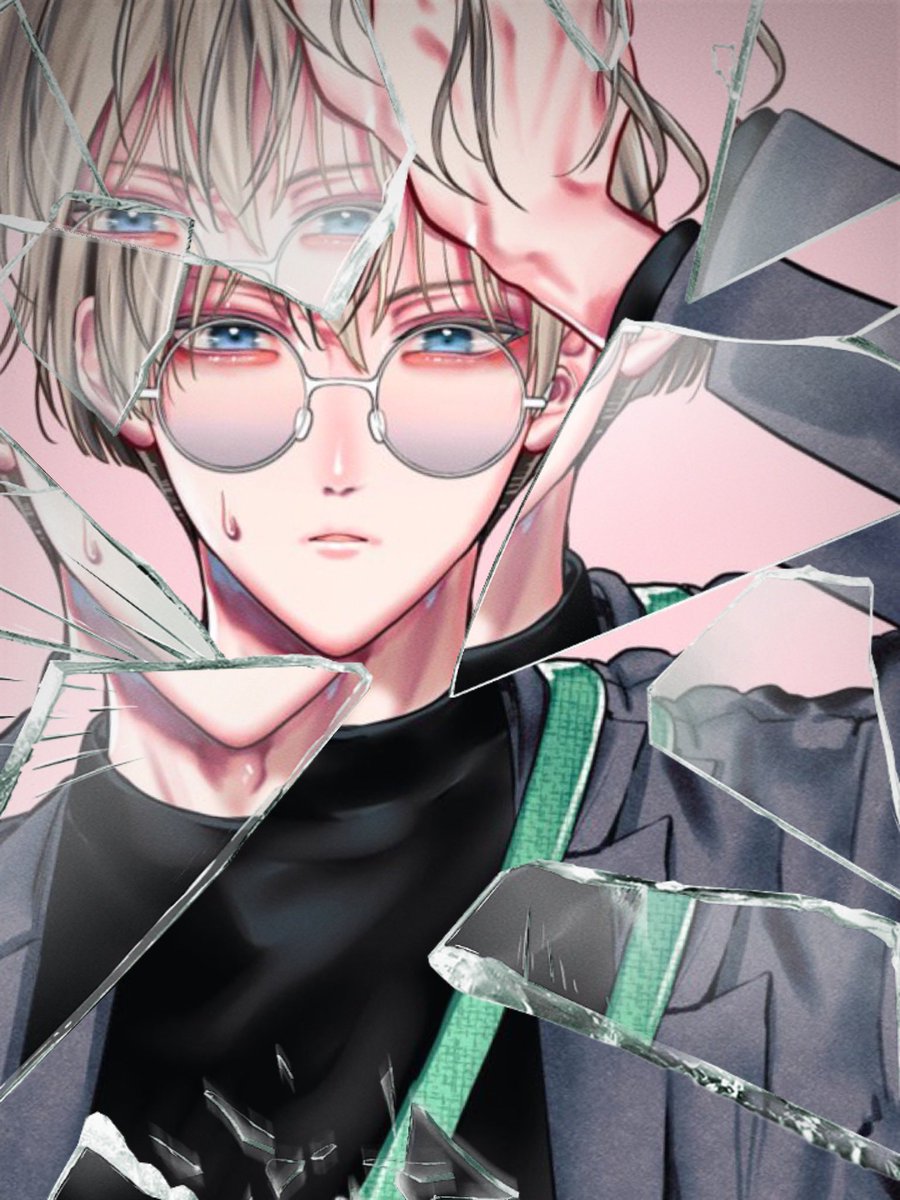 ガラスエフェクトやってみた 