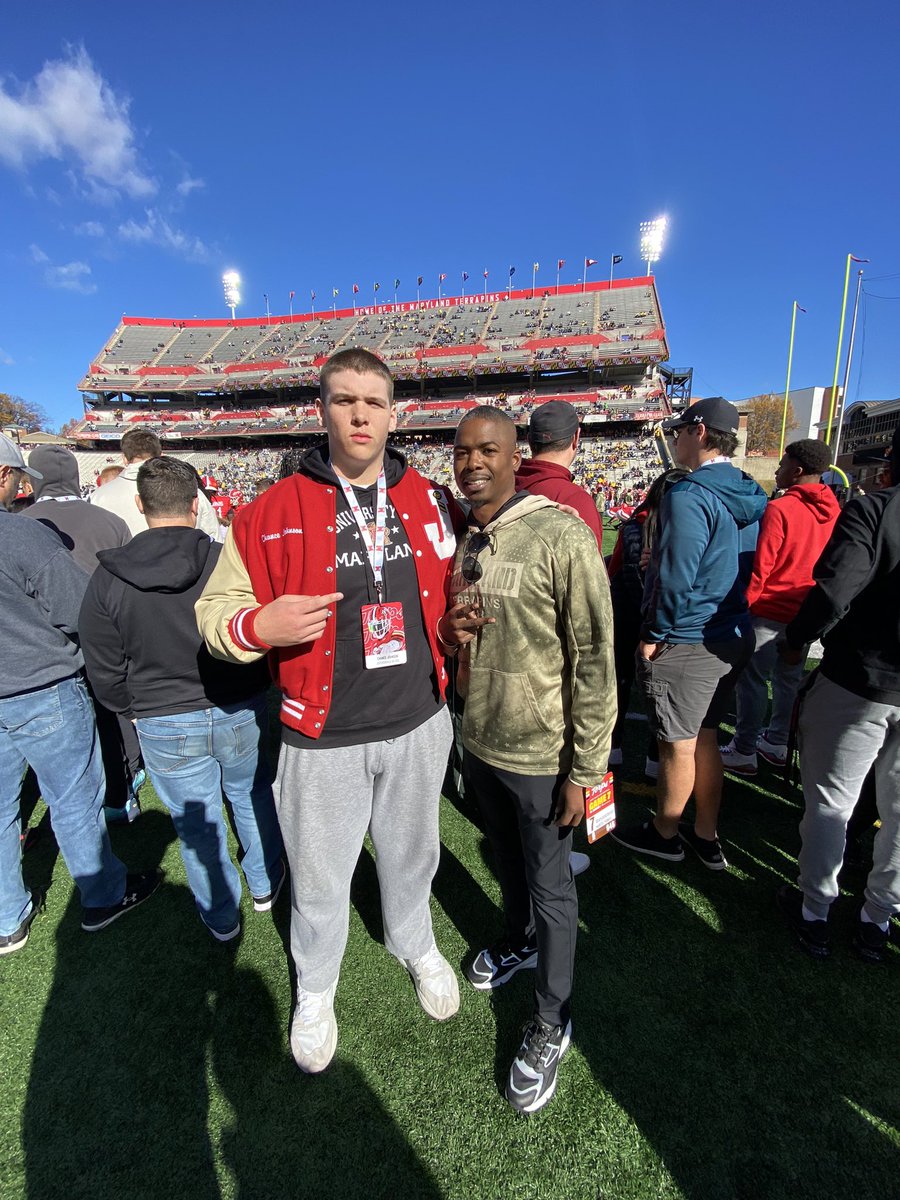 Had an amazing time at @TerpsFootball enjoyed talking to the coaches! Can’t wait to be back in the spring‼️ Thank you @CoachThomas_14 @coachbraswell @CoachMillz_ @coach_craig21