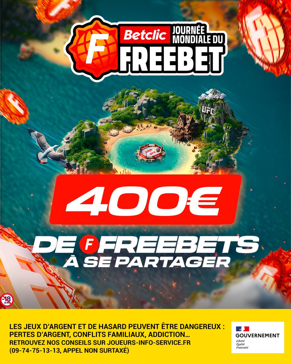 Sur Octolagoon, il faut toujours choisir sa MEIIILLEURE MUSIQUE pour partir au combat 🥊🏴‍☠️ Vous choisiriez quoi comme son ? 🎶 20 x 20€ de Freebets à gagner, pour participer : Donne ta musique + #JourneemondialeDuFreebet 🤝