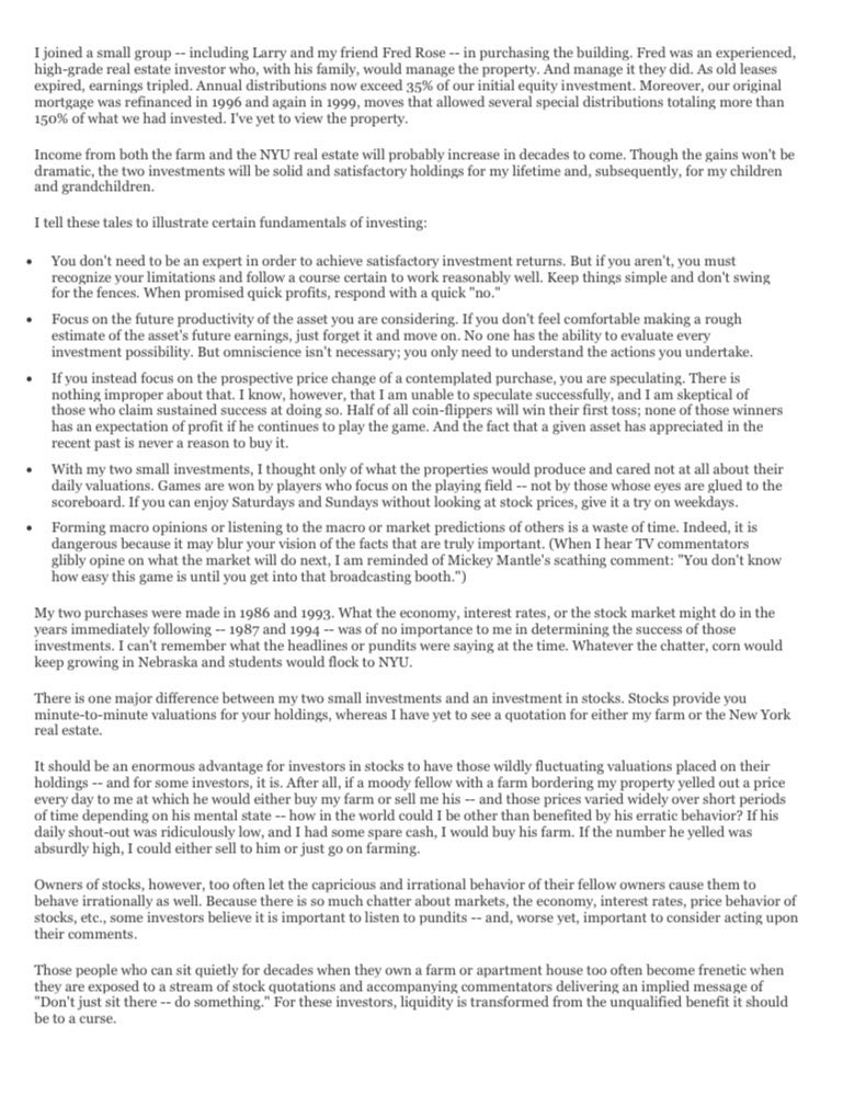 investmattallen's tweet photo. Warren Buffett talks about investing in real estate: https://t.co/KtHGUD5n3s