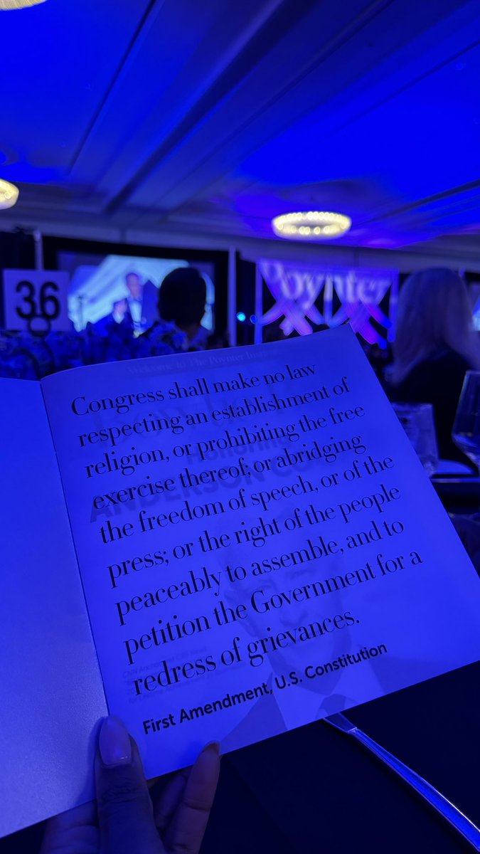 EmeraldMorrow's tweet photo. Dressed up for a celebration of journalism and democracy with coworkers, the @Poynter Institute and Anderson Cooper— who received the Poynter Medal for Lifetime Achievement. 

Inspired to keep pushing. https://t.co/1EdgwCMb6Z
