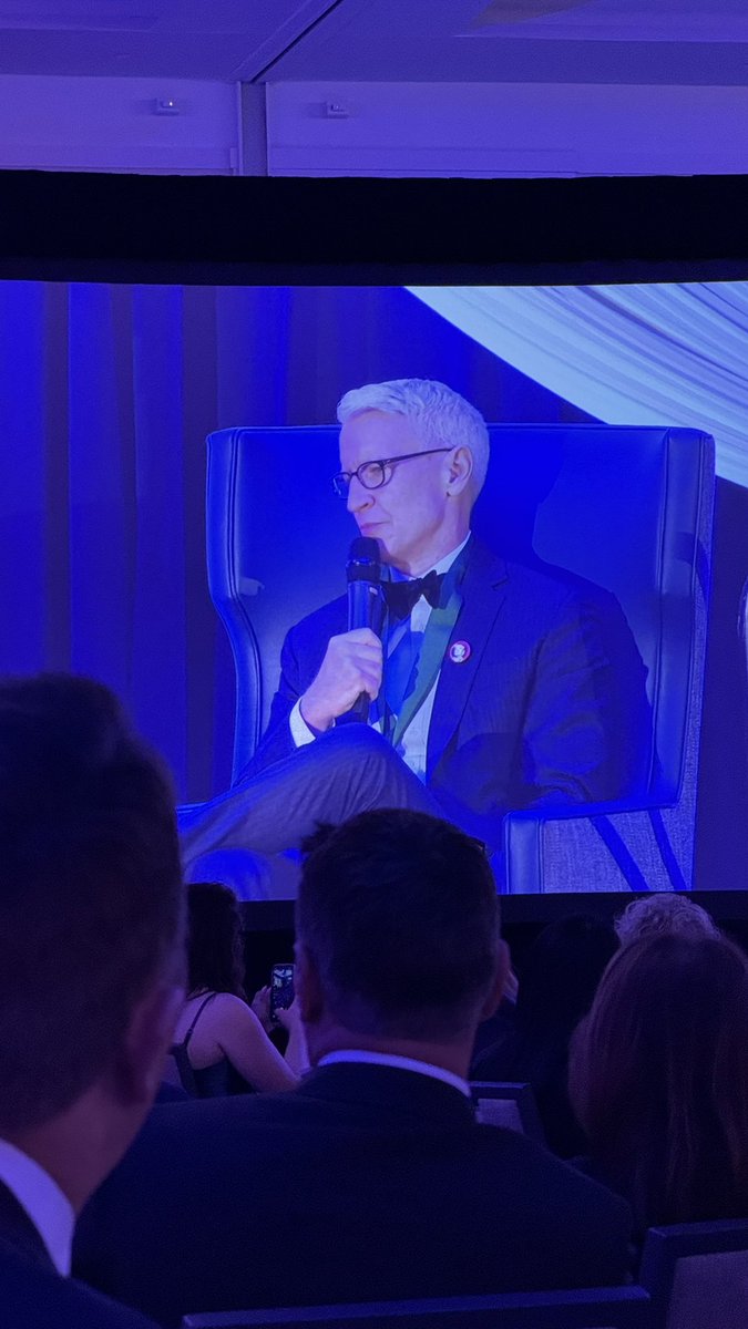 EmeraldMorrow's tweet photo. Dressed up for a celebration of journalism and democracy with coworkers, the @Poynter Institute and Anderson Cooper— who received the Poynter Medal for Lifetime Achievement. 

Inspired to keep pushing. https://t.co/1EdgwCMb6Z
