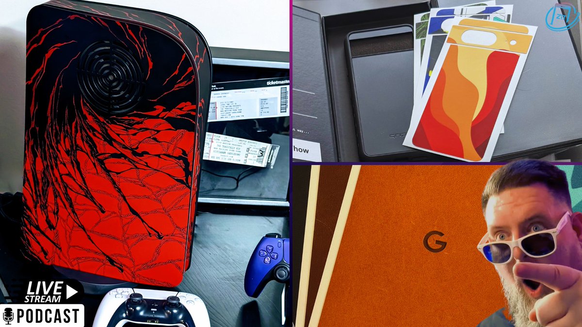 ZAKtalksTECH's tweet image. ⚠️ TODAY'S live-stream podcast ⚠️
🤪 dbrand sent ARACHNOPLATES for the PS5, leather for Pixel 8 Pro &amp;amp; Grip for Pixel 8 😲 @dbrand 
➡️ youtube.com/watch?v=75N3S0…
🗓️ Today, Nov. 19th, 2023 @ ⏰ 11:05am MT
♥️ &amp;amp; 🔃 are appreciated 🙏 See you soon! 
#dbrand #Pixel8 #Pixel8Pro #PS5
