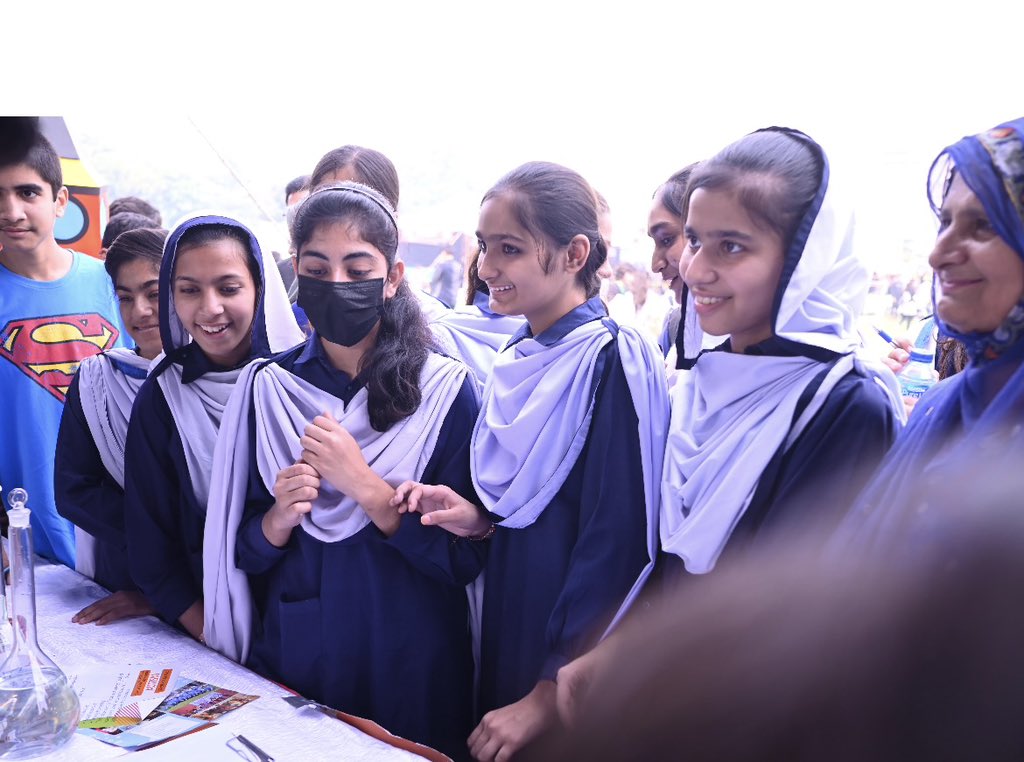 KSSPakistan's tweet photo. So much glee and wonder! ✨ 

The #LahoreScienceMela 2023 took place 3 weeks back and we are still cherishing the beautiful memories full of laughter, scientific fascinations and intellectual leaps! 

In the coming days we’ll be sharing more recollections, stay tuned!🤞🏻

#KSSLSM https://t.co/sa7TcP4Rcw