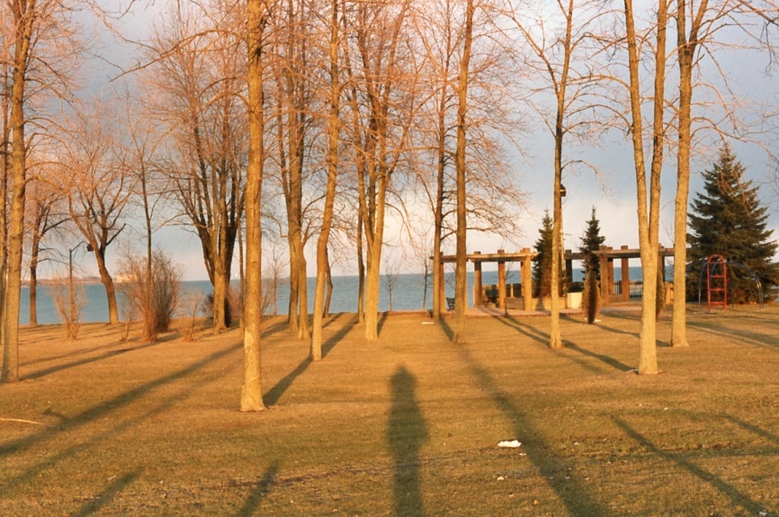 #Museum30 Day 19 – Shadows. Lakeview Park, 1990. From the Dowsley photographic collection, Oshawa Museum archival collection (A017.18.22).