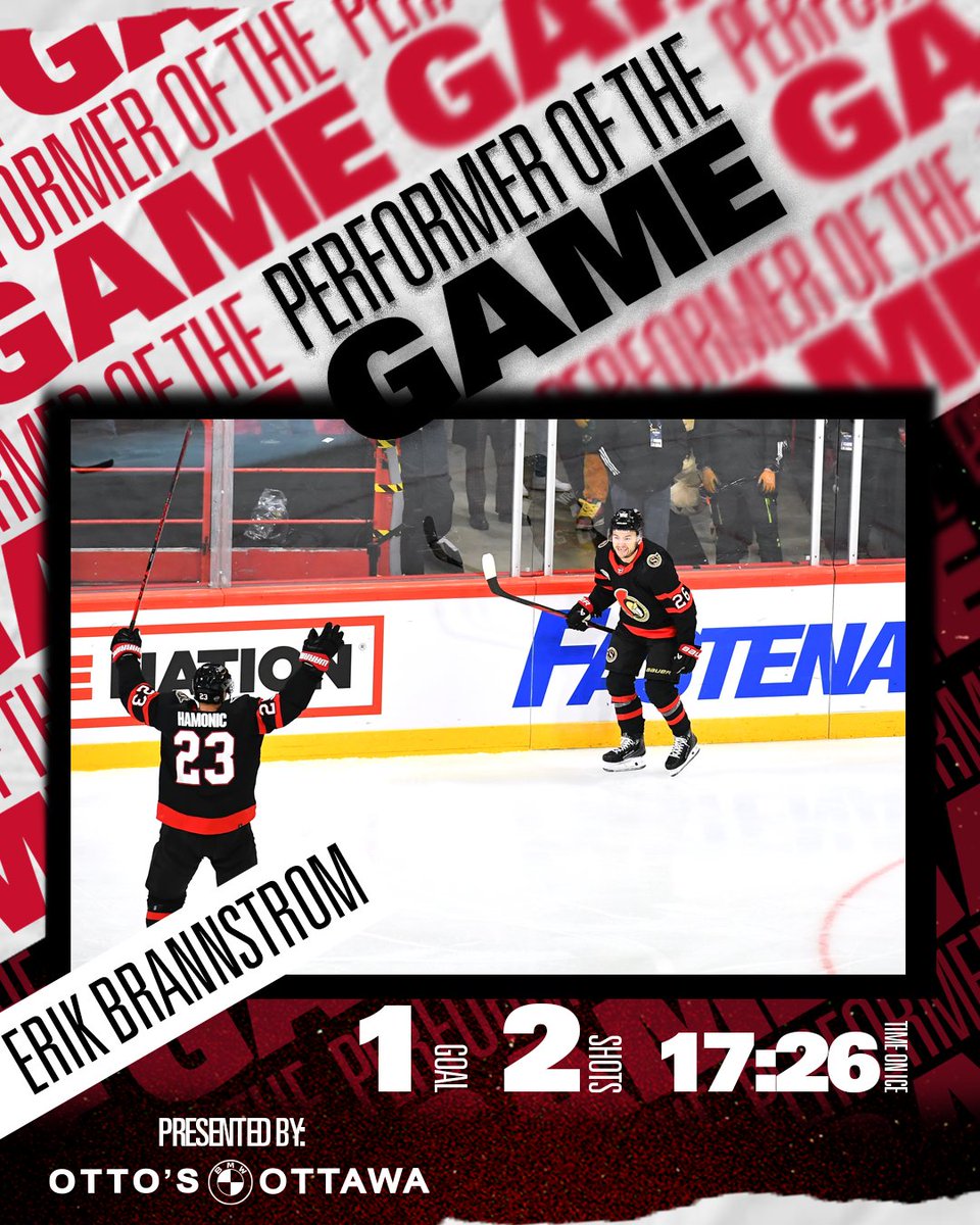 Erik Brännström had the game-tying goal to help pave the way to an extra-time shootout win, and with it the latest @ottos_bmw Performer of The Game honours!

#GoSensGo