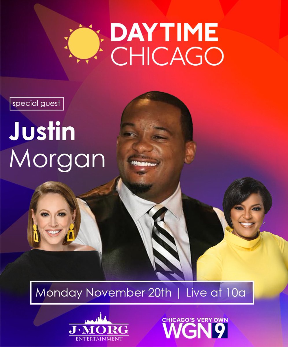 CHICAGO! Tomorrow morning ill be on @DaytimeChicago talking about my gala #CROWN tune in at 10:00a SHARP! 👑#JMORGENTERTAINMENT #TEAMJMORG #Gala