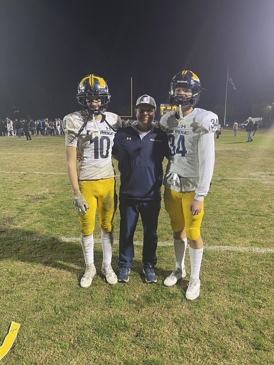 Big win vs a huge and athletic @CCFootball Our line was amazing all night! I was able to have 8 runs for 104 yards, 13 tkl, 2 pd’s, 1.5 tfl. Now onto sections, Let’s go! @BrandonHuffman @SacBee_JoeD @FolsomTelegraph @WCPSacramento @coachtoakridge @ORHS_Football @PrepRedzoneCA
