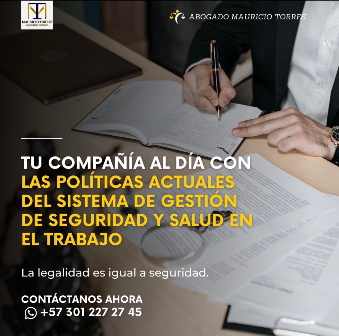 Porque una empresa legal es una empresa segura, escríbenos por WhatsApp y permítenos encargarnos de actualizar tu normatividad interna. 📞📜

#SeguridadLaboral #CumplimientoLegal #SGSST #Empresas