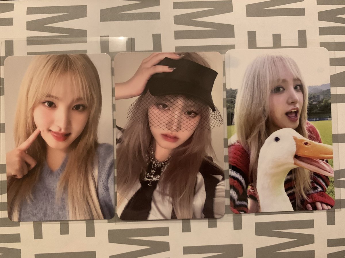 IZONE_ryokucha's tweet photo. 🐶交換🐶 IVE

　求 ▶︎ ユジン（16日、18日、19日特典優先）
　譲 ▶︎ イソ・リズ・レイ・ウォニョン・ガウル

お気軽にお声がけください🙌
✅は所持しているため、それ以外との交換が優先です。CD交換も可能な方がいらっしゃいましたらよろしくお願いいたします。

※郵送交換希望です。 https://t.co/lLmVgceAOf