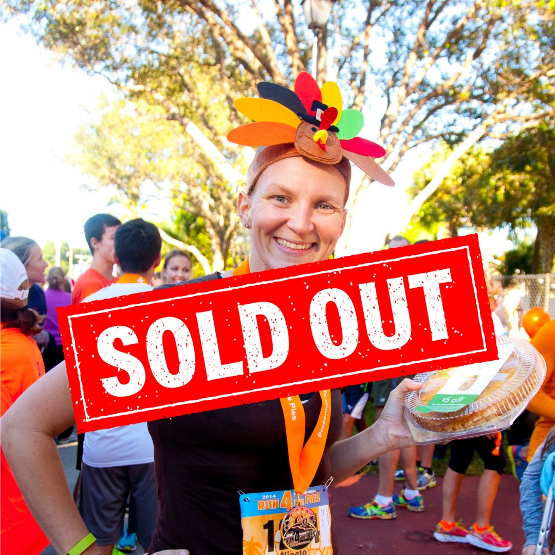 k2roadsports's tweet photo. Run 4 the Pies is SOLD OUT! Only Pilgrim Dash entries for the little ones is still available. Extra merchandise in addition to your official race shirt is still available in limited quantities at https://t.co/FeOBfvFWfb #k2roadsports #run4pies #palmbeachesraceseries https://t.co/UuvuQNbbWk
