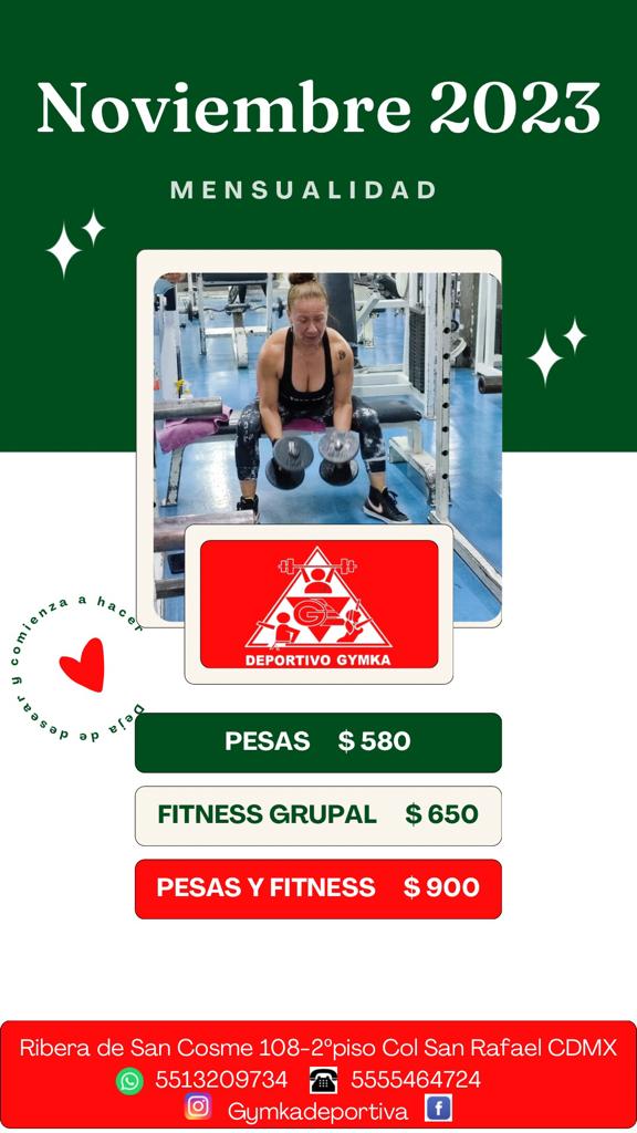 GYMKADEPORTIVA's tweet photo. Horarios Fitness Grupal del 20 al 25 de Nov del 2023

#fit #CDMX #smallgrouptraining #fitness #fitnessmotivation #saludybienestar #saludables #lesmillstribe  #fitnesspro #fitnessgirl #lessmills #bodystep
#bodycombat #bodyattack https://t.co/h9EOz4jckB