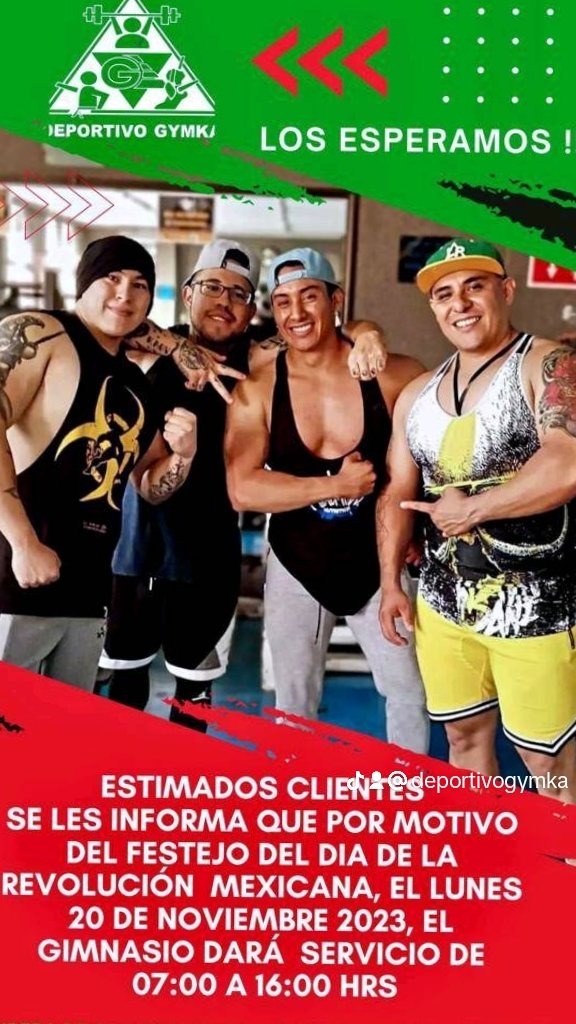 GYMKADEPORTIVA's tweet photo. Horarios Fitness Grupal del 20 al 25 de Nov del 2023

#fit #CDMX #smallgrouptraining #fitness #fitnessmotivation #saludybienestar #saludables #lesmillstribe  #fitnesspro #fitnessgirl #lessmills #bodystep
#bodycombat #bodyattack https://t.co/h9EOz4jckB