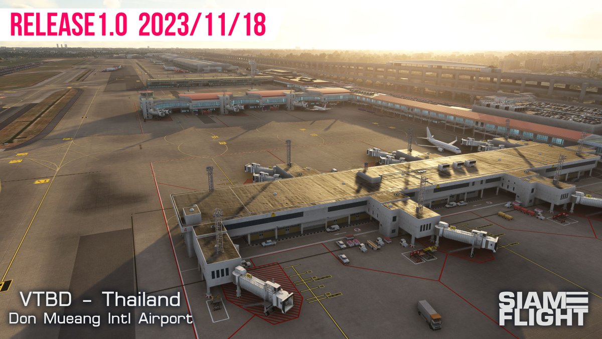 simflight's tweet image. SiamFlight - VTBD Bangkok Don Mueang Thailand MSFS
simflight.com/2023/11/19/sia…

#flightsim #SIMMARKET #VTBD #Bangkok #Mueang #Thailand #Asia #MSFS2020 #MicrosoftFlightSimulator #flightsimulator #avgeek #aviation #Airport #simming