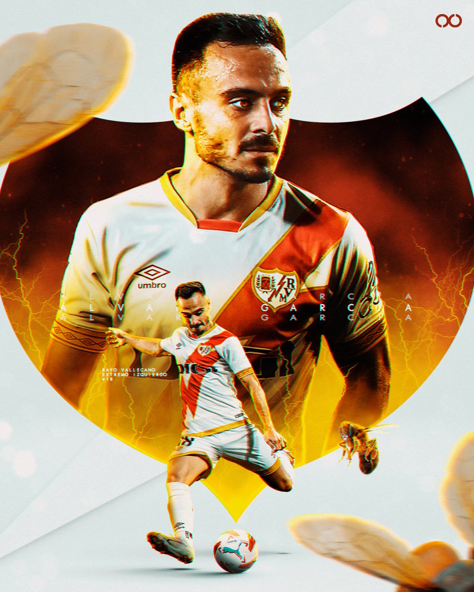 fubolo_'s tweet photo. #ÁlvaroGarcía⚡️🐝

Diseño para @SpheraSports 🎨

#RayoVallecano #Rayo #LaLigaEASports https://t.co/lo0vaeHdyq