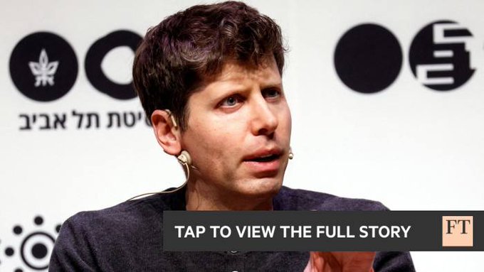 OpenAI investors push to reinstate Sam Altman as CEO ft.com/content/466bf0… ✍️ @GeorgeNHammond via @FT ➡️Efforts are under way to restore AI start-up’s co-founder to his old job just days after he was abruptly sacked by the board ➡️OpenAI’s board said it had removed Sam