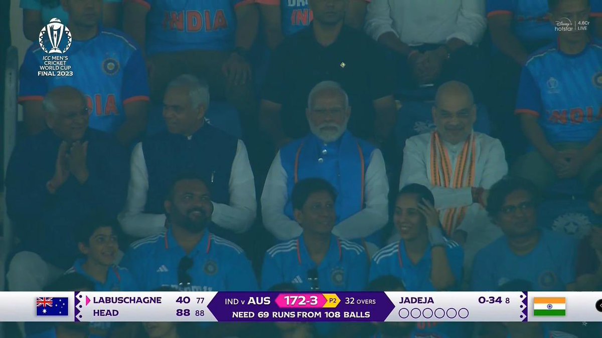 ShwetaSoni2510's tweet photo. RG watching 2011 final : India WON

 Modi watching 2023 final : India lost
 #Panauti https://t.co/EF3TMIQEOU