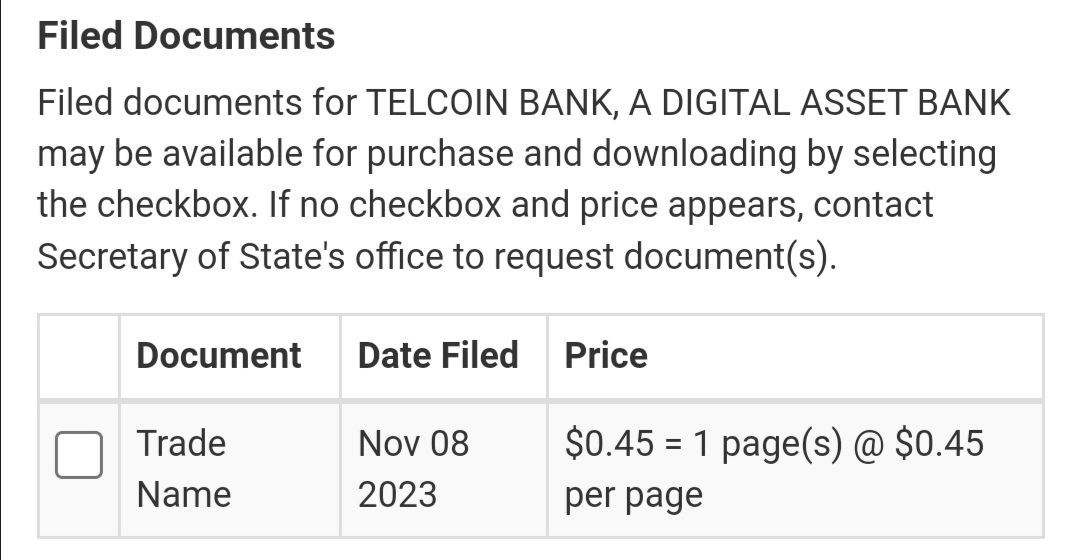 HodlerVaughn's tweet photo. 💥🔥MAJOR BREAKING🔥💥

#TELCOIN BANK, A DIGITAL ASSET BANK registered in Nebraska.

🔥💥BOOOOOOM💥🔥

Big ups @rylyuen 😉 https://t.co/8Eu8FJsKVT