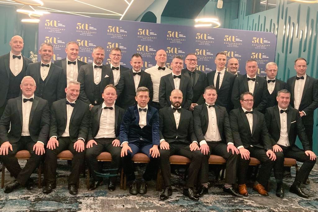 Conor_Devine's tweet photo. A superb evening spent by all at the Great Northern Hotel last night, celebrating 50 years of @UlsterUniGAA 

Great to see old friends and talk about the brilliant times we had at UUJ on the gaa field.

#Allirelandwinners ⭐️👏 https://t.co/BSUpMayape