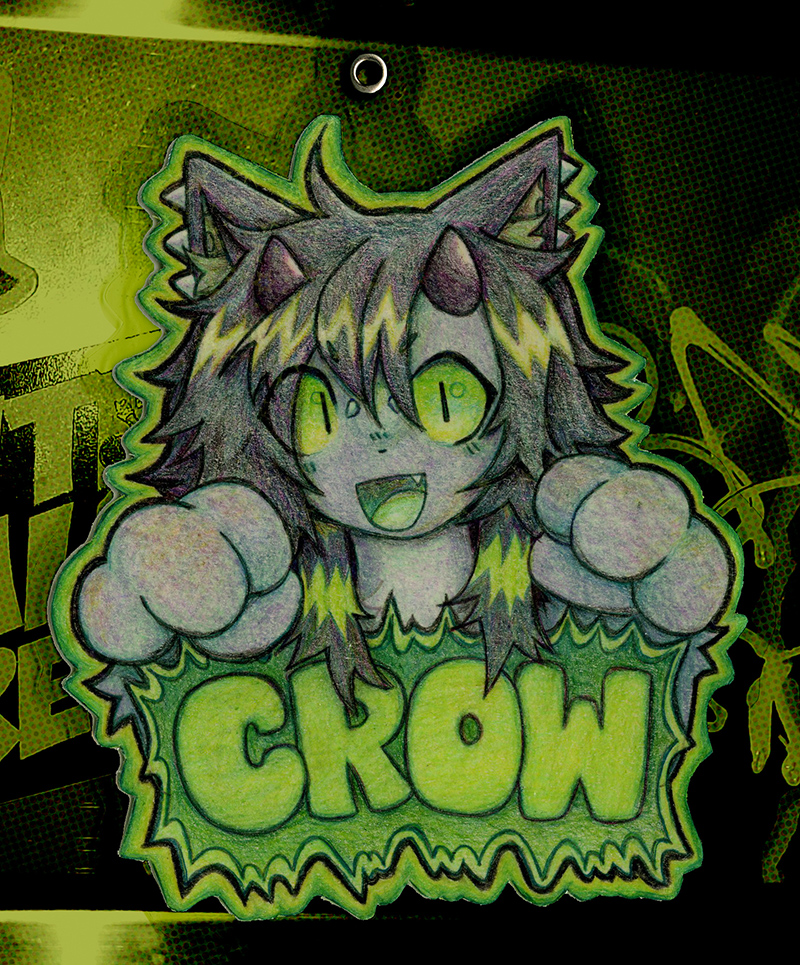 catboyriot's tweet photo. 🐊💚CROW BADGEEE!!!💚🐊 https://t.co/AEtQp6N9Gi