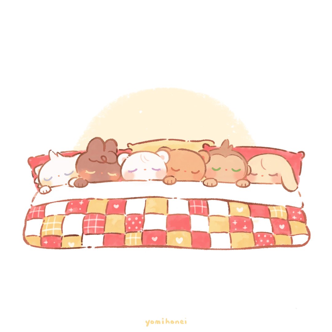 Sleepy babies all cozied up!🌙✨