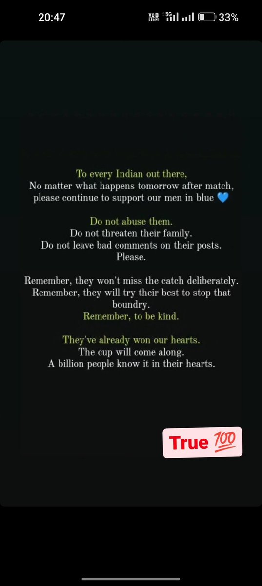 Mihir150's tweet photo. Very true 💯   please 1.40 million  people ❤️#INDvsAUSfinal #IndianCricketTeam https://t.co/kXFjHHmS31
