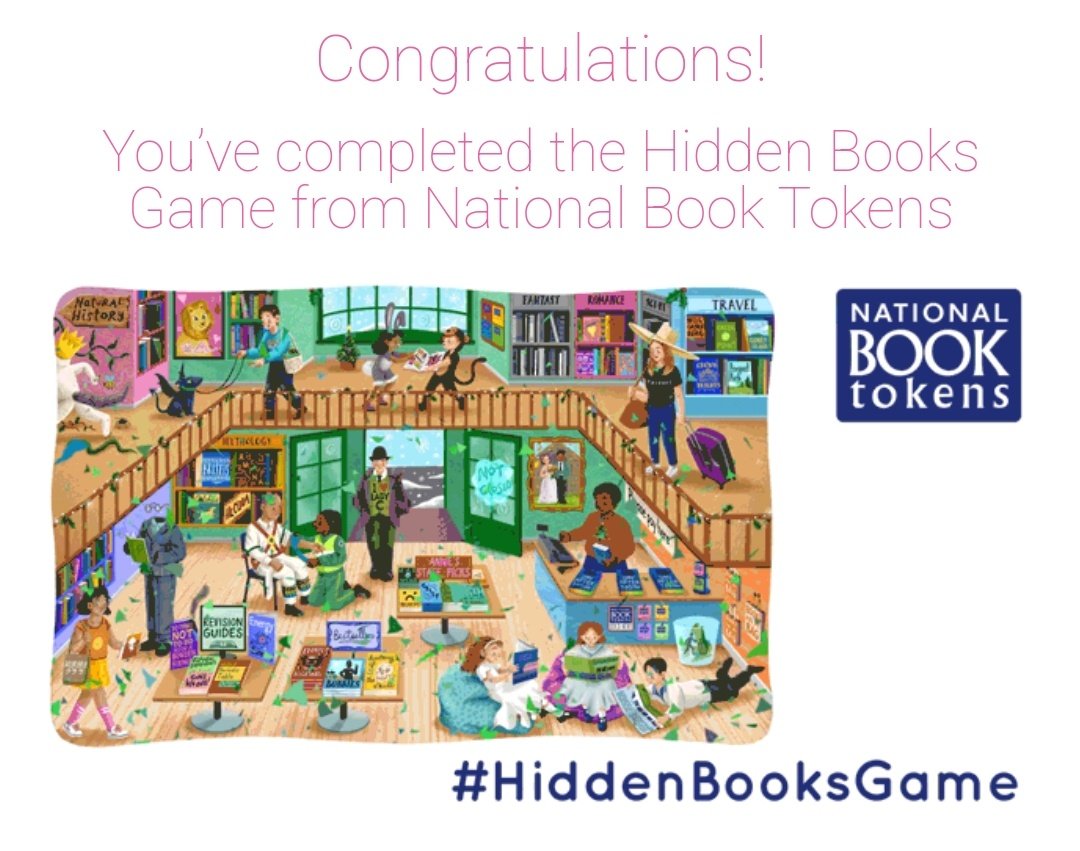 Got it!!!!!
#HiddenBooksGame