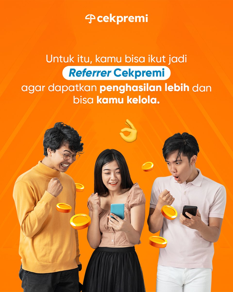 cekpremi's tweet photo. percuma menghasilkan uang kalau dibiarkan habis tanpa dikelola kembali.

kamu bisa ikutan Referral Program agar bisa menghasilkan uang dan bisa kelola hasilnya.

Gak cuman itu, kalau kumpulin Tiket Lucky Draw sebanyak-banyaknya, kamu punya kesempatan menangin Grand Prize loh 🤩😍 https://t.co/DkIePIDlmg