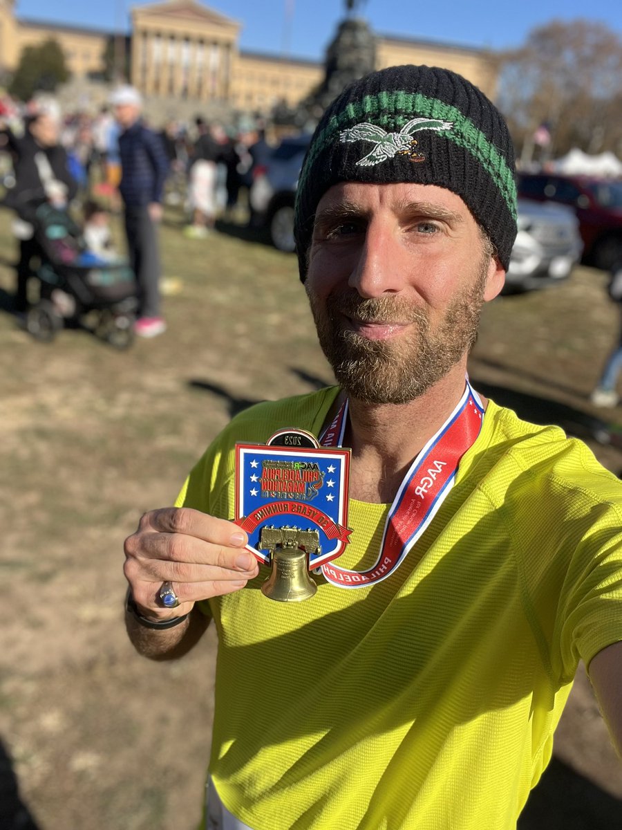 I. Am. Officially. A. Marathoner!!!!!!!

Official time: 3:18:56. 

<a href="/Philly_Marathon/">Philadelphia Marathon</a> #runphl2023
