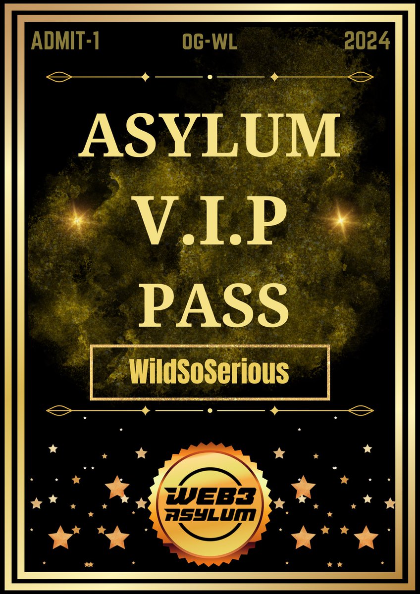 WildSoSerious's tweet image. LFG!!!

@Web3Asylum 
#Web3Asylum 
#NFTxEDM