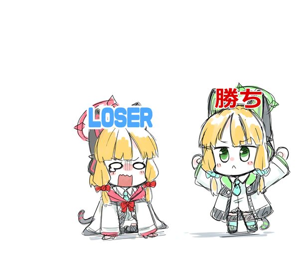 才羽ミドリ(ブルアカ) ,才羽モモイ(ブルアカ) 「#このタグを見た人は推しの初描きと現在の絵を載せる ミドモモ今と昔」|ちゃっか♨Skeb募集中‼️のイラスト