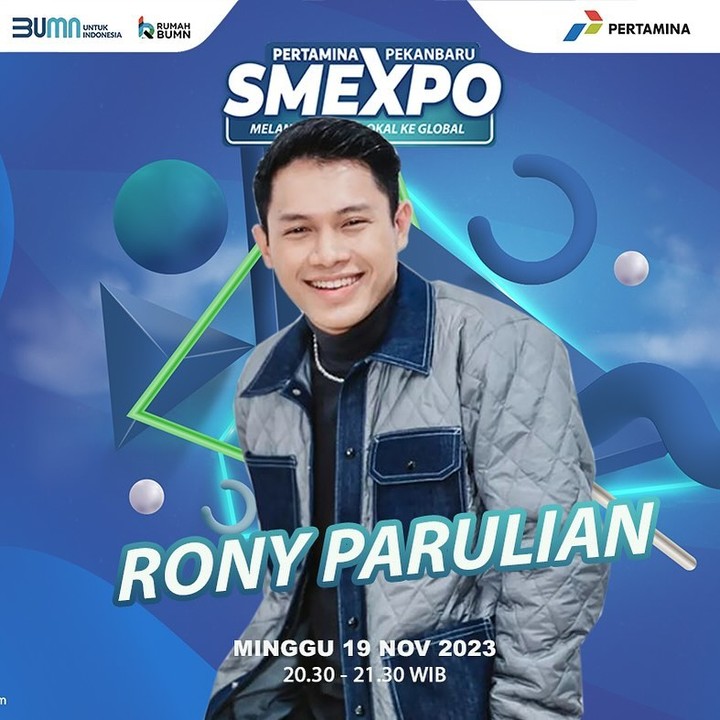 Gue baru tau kalo smexpo jakarta ternyata gs nya titi, trus ternyata closing yg di pekanbaru ngundang rony rasanya tuh...🥹🥹🥹 
Trus tadi mc nya bilang dari 4 kota pekanbaru terkeren rasanya tuh...🥹
Aduh dada gue penuh banget❤
You've come this far, ron🥹