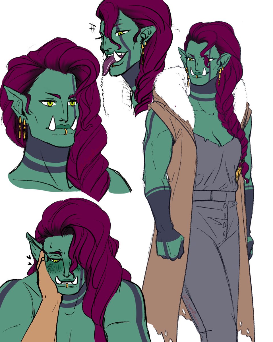 TheSwissBanana's tweet photo. Ricci and Zeraphôn, a human mage with no specific goal in life other than to live comfortably while questing for the rich and an orc lady who wants to liberate her enslaved people from royalty.
#oc #fantasy #mage #orc #originalcharacter #human #femaleorc #sketch #fantasyitalian https://t.co/e3xogEWQhe