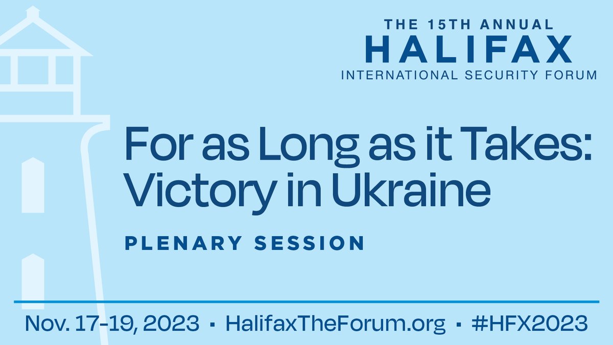 #VictoryInUkraine has been the central theme of this year's Forum, with participants discussing all the ways in which preserving democracy in Ukraine will benefit the world. It's only fitting that our final session of #HFX2023 should feature General Robert Brieger, @irenefellin,…