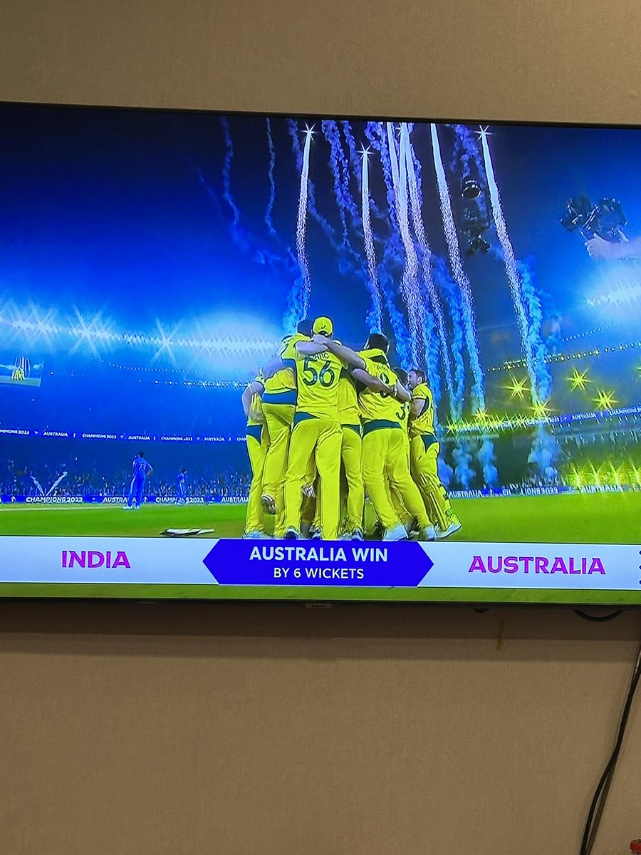 Waaaaahhhh……..
#CWC23Final