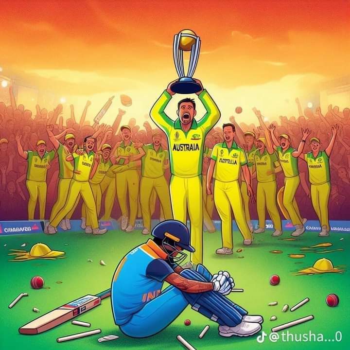 singleromeoo's tweet photo. 13 වන ක්රිකට් ලෝක කුසලානය ඉන්දියාව පරදවමින් ඕස්ට්රේලියාව දිනාගනී...
#SriCOM https://t.co/Sl6LLFlybt
