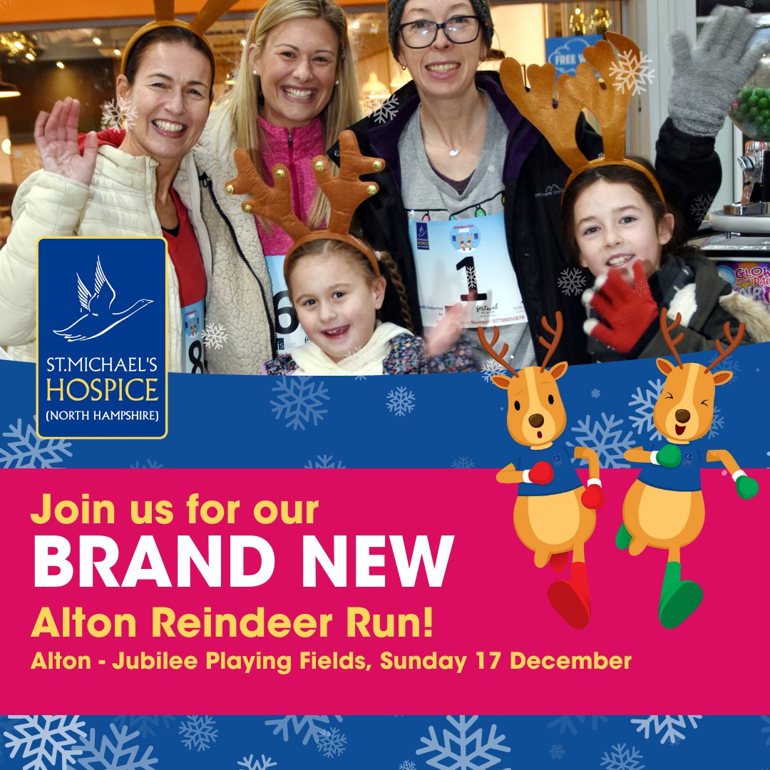 🦌🚨Have you signed up for our BRAND NEW Alton Reindeer Run? Rudolph and his friends will be in #Alton for the first time on Sunday 17 December! Use code 'BlackFriday20' before 30 November to save 20% on your place: register.enthuse.com/ps/event/Alton… #blackfriday #charityfunrun #funrun