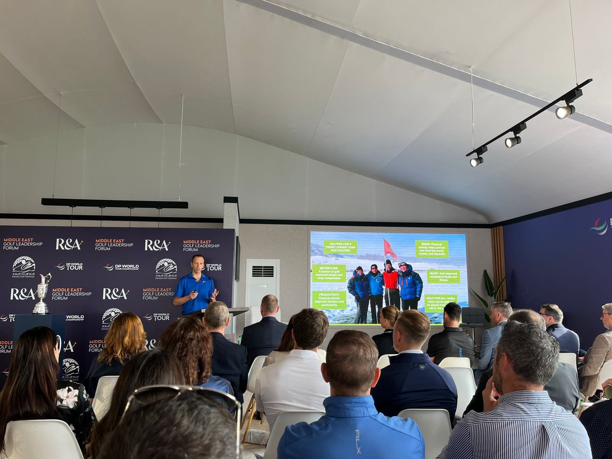 On Thursday we attended the <a href="/RandA/">The R&A</a>  Industry Forum at the <a href="/dpwtc/">DP World Tour Championship</a> hospitality area ⛳️

What a great learning experience and chance to catch up with industry colleagues 📈

Thank you to Neal Graham and The R&amp;A for the invitation 🙏🏼

#DPWTC #GolfIndustry #UAEGolf #AlwaysLearning